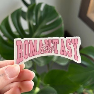 Romantasy Club Sticker, Book Lovers Sticker, Cute Bookish Sticker, Romance Fantasy Reader, Kindle Sticker, Kobo Sticker Romance Reader