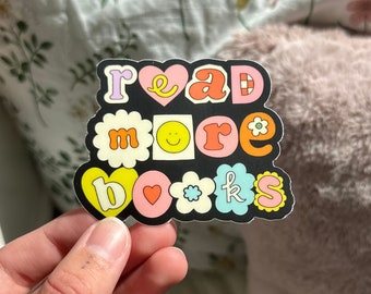 Read More Books Sticker, Bookish Sticker, Reader Sticker, Cute Kindle Sticker, Read More Books Art, Bookish Sticker, Book Lovers Collective