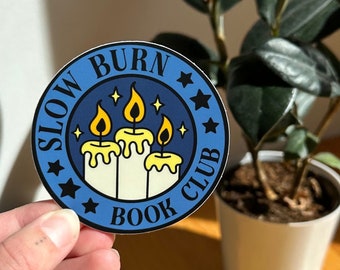 Slow Burn Book Club Sticker, Book Trope Stickers, Cute Bookish Sticker, Book Lovers Sticker, Kindle Sticker, Enemies to Lovers, Reading