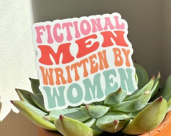 Fictional Men Written By Women Sticker, Fictional Men Sticker, Bookish Stickers, Reading Sticker, Kindle Sticker, Book Lovers Sticker