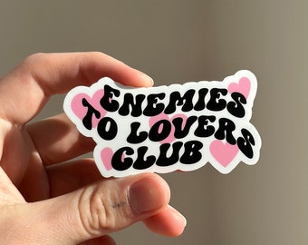 Enemies To Lovers Club Sticker, Enemies to Lovers Trope, Buch Tropen, Bookish Sticker, Reading Sticker, Booktok Sticker, Book Lovers Sticker