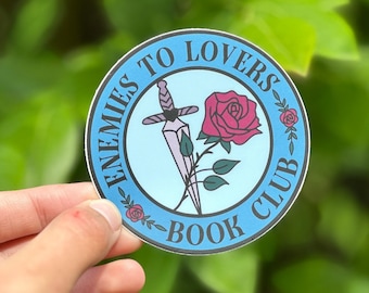 Enemies to Lovers Book Club Sticker, Book Trope Sticker, Bookish Sticker, Book Lovers Sticker, Romance Reader Sticker, Kindle Sticker