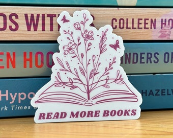 Read More Books Sticker, Bookish Sticker, Reader Sticker, Reading Gifts, Read More Books Art, Booktok Stickers, Book Lovers Collective