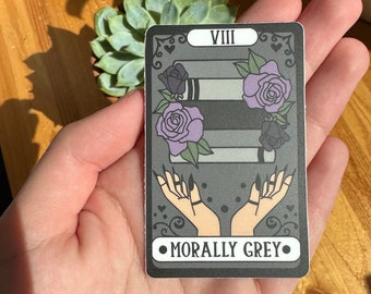 Morally Grey Tarot Sticker, Dark Romance Trope, Book Tropes, Bookish Sticker, Romance Reader, Book Lovers Sticker, Cute Kindle Sticker