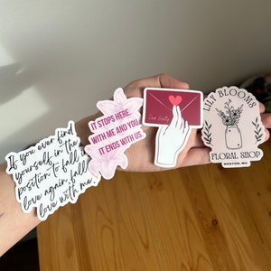 Colleen Hoover Sticker Bundle Pack, It Ends With Us Stickers, Reminders of Him Sticker, Lily Bloom Sticker, Atlas Corrigan, CoHo Stickers