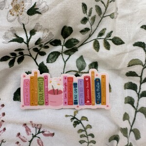Book Tropes Book Stack Sticker, Reading Trope Stickers, Kindle Sticker, Enemies to Lovers, Slow Burn, Fated Mates, One Bed Trope, Book Lover image 3