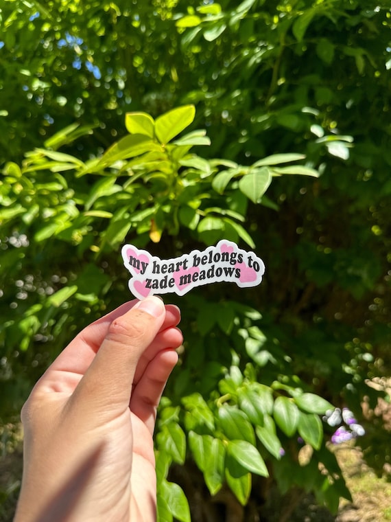 My Heart Belongs to Zade Meadows Sticker, Haunting Adeline H.D. Carlton Sticker, Zaddy Zade, Dark Romance Sticker, Booktok Sticker