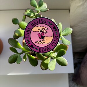 Fake Dating Book Club Sticker, Bookish Sticker, Book Lovers Collective, Cute Kindle Sticker, Book Tropes, Romance Reader Sticker image 4