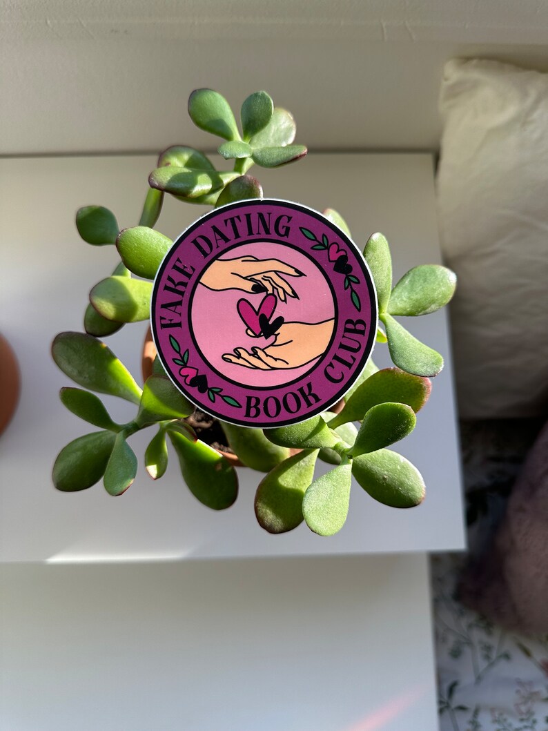 Fake Dating Book Club Sticker, Bookish Sticker, Book Lovers Collective, Cute Kindle Sticker, Book Tropes, Romance Reader Sticker image 4