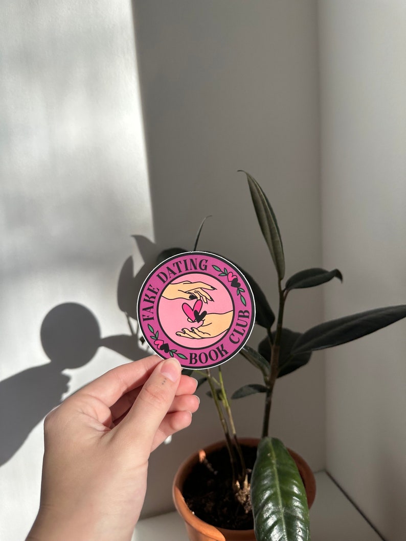 Fake Dating Book Club Sticker, Bookish Sticker, Book Lovers Collective, Cute Kindle Sticker, Book Tropes, Romance Reader Sticker image 8