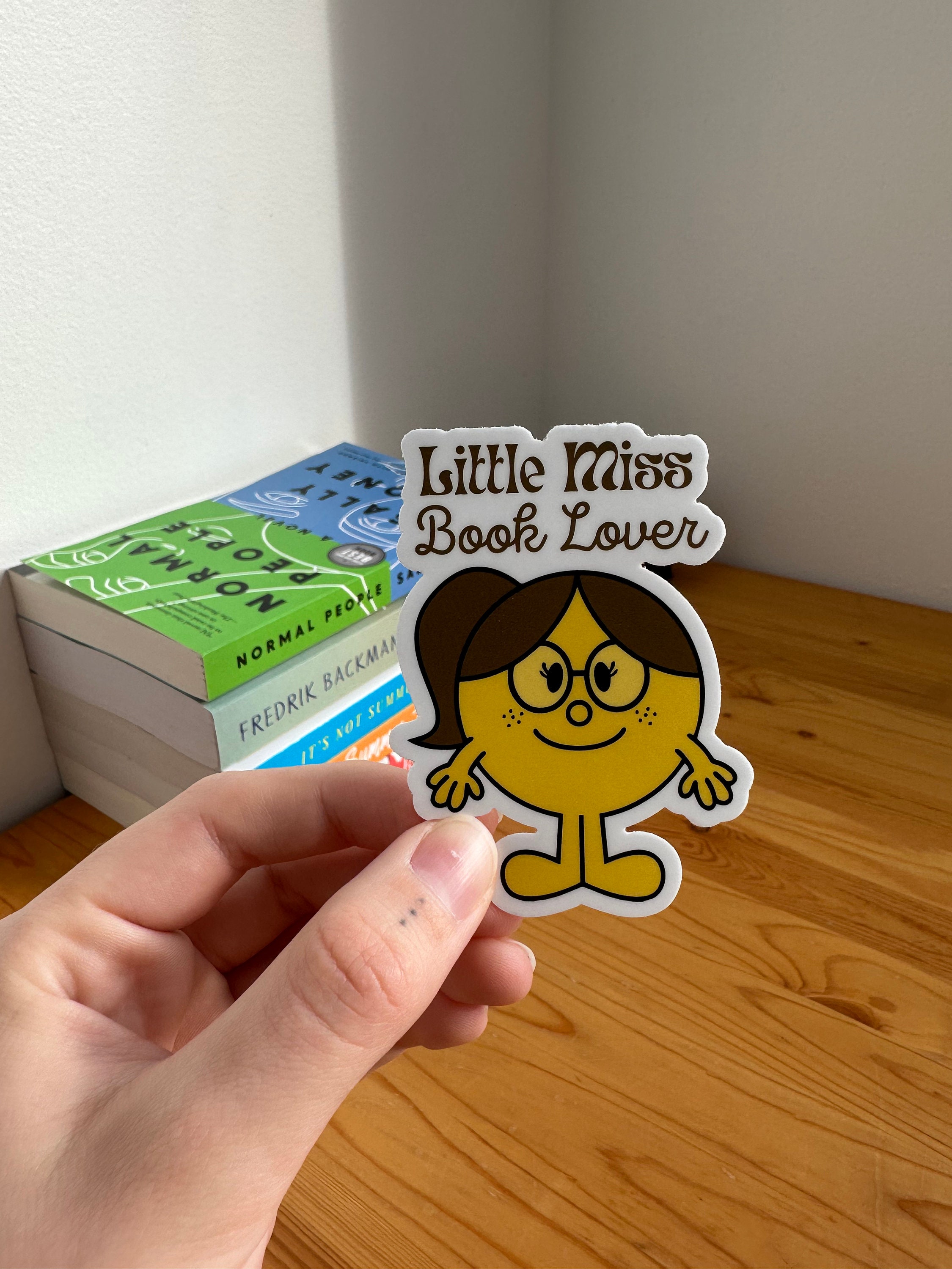 Discover Little Miss Book Lover Sticker