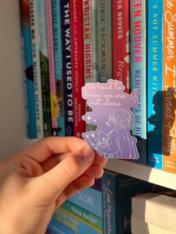 We Read To Know We Are Not Alone Sticker, C.S. Lewis Quotes, Reading Sticker, BookTok Sticker, C.S. Lewis Stickers, Gifts For Readers