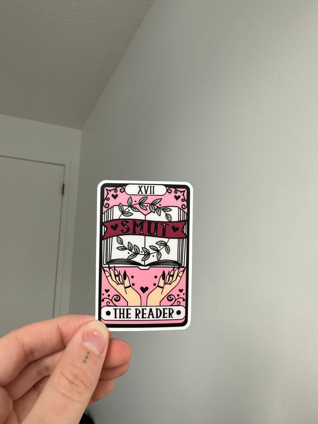 The Reader Sticker The Smut Reader Tarot Card Sticker, the Reader Tarot, Smut Lover, the ...
