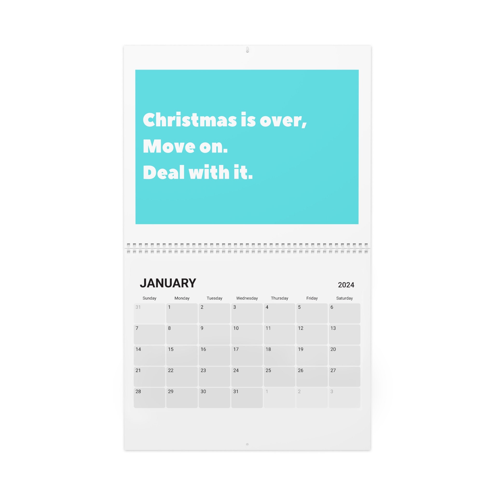Sarcastic 2024 Wall Calendar, Fun Calendar for Your Wall. Keep Abreast