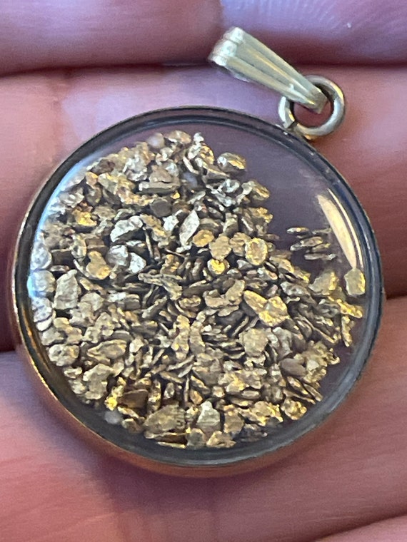 Large 24k gold filled pendant/charm