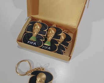 FIFA 2026 World Cup Keychain 5-units in a golden box