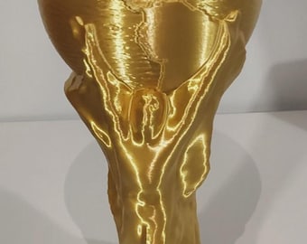 Impressive 11" 3D Printed FIFA World Cup Trophy Replica - Perfect for Display!