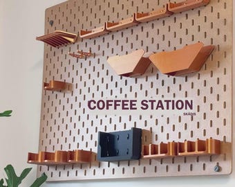Skadis Coffee Station Organizer
