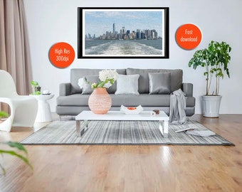 Manhattan seeing from water | NYC | Printable Art