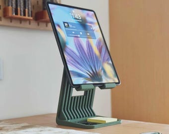 iPad Tablet Stand Riser with base organizer