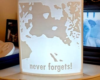 Hidden Jesus Lithophane Light - "Whoever Sees Me Never Forgets" 3D Printed Art