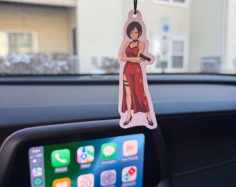 Ada Wong Resident Evil Car Air Freshener - Crimson Rose Scent