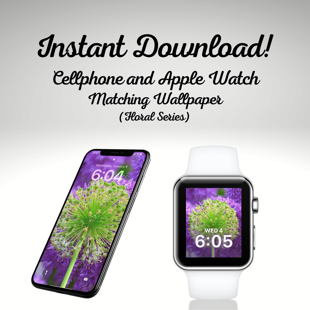 Apple Watch Face iPhone Wallpaper Digital Download Etsy