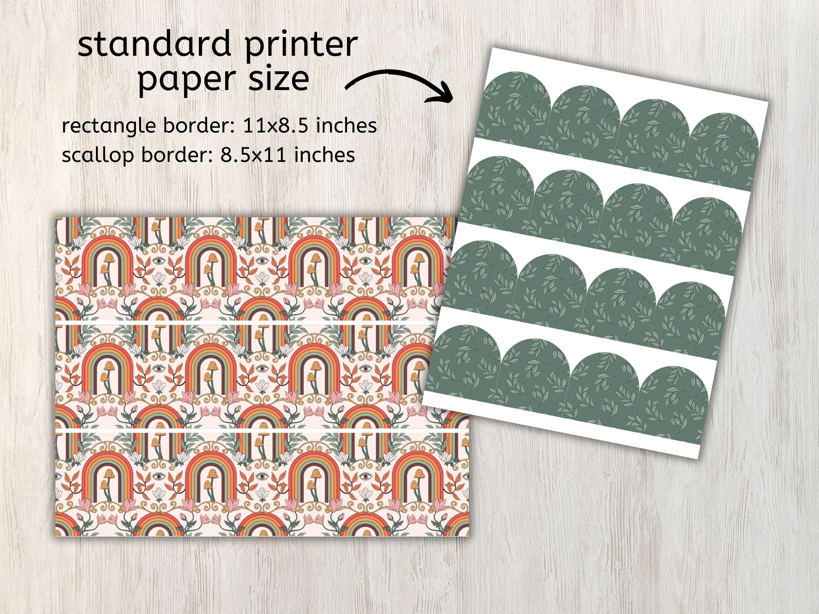 Autumn Bulletin Board Border Fall Border Orange Brown Etsy