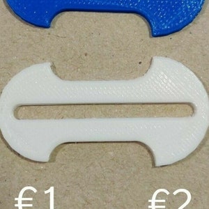 1 & 2 Euro Shopping Cart key Removable image 3