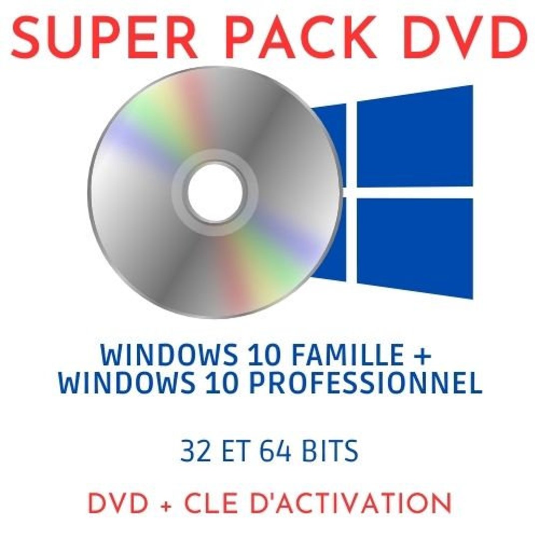 Windows 10 Professional DVD Windows 10 Home DVD 32 and 64 Etsy