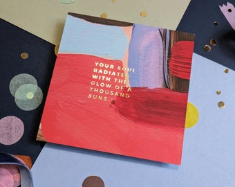 Your Soul Radiates Square Postcard
