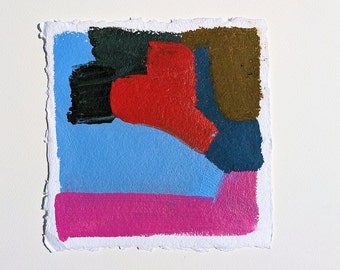 Scottsdale Yuppie Original Abstract Painting on Paper