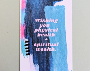 Wishing You Physical Health & Spiritual Wealth Greeting Card