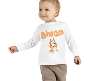 Bingo Bluey Toddler Long Sleeve Tee