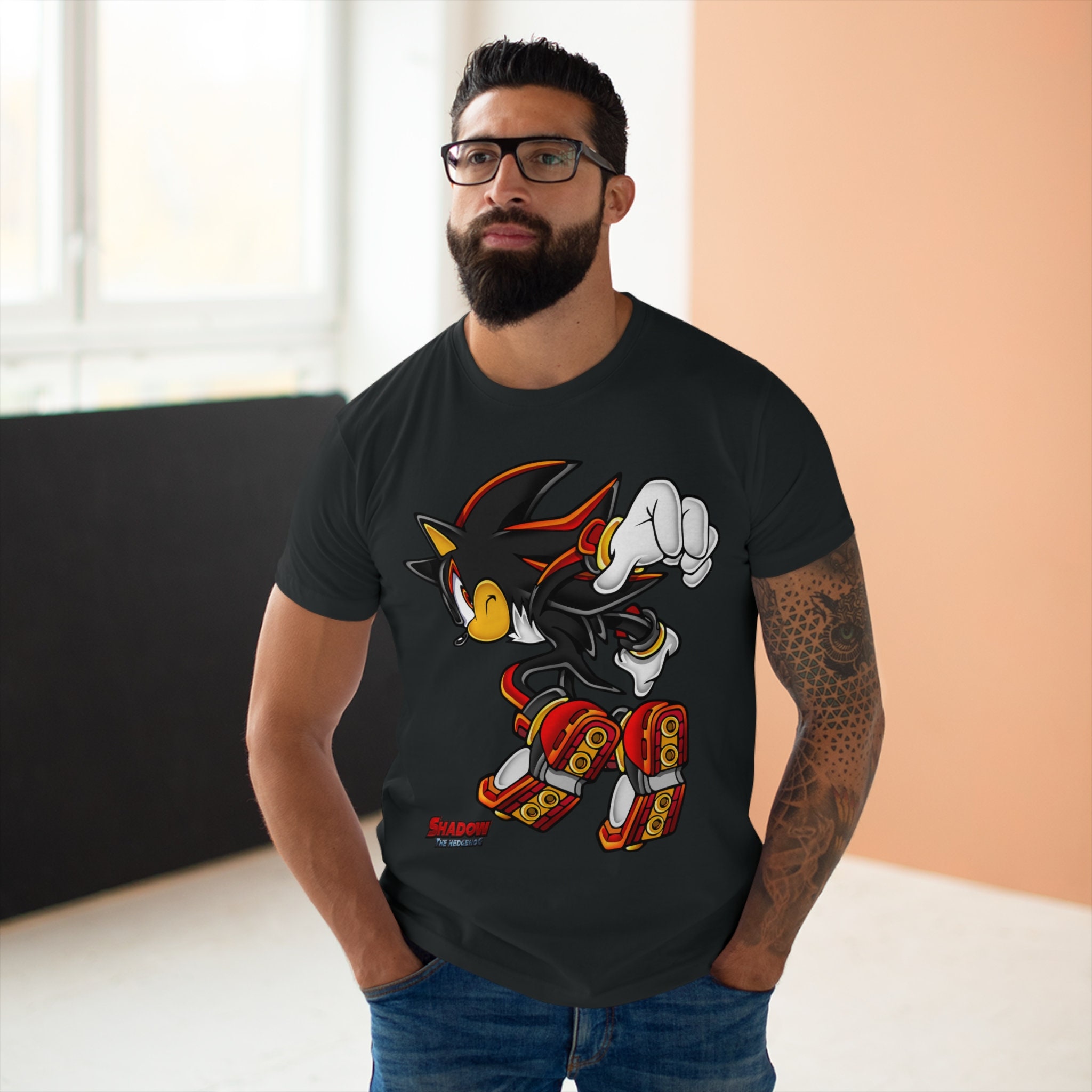 Shadow the Hedgehog Single Jersey Men's T-shirt- OOTW - Etsy