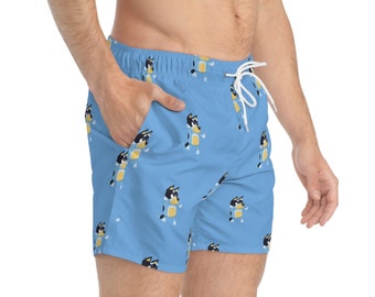 Bandit Bluey Pattern Swim Trunks (AOP) -OOTW