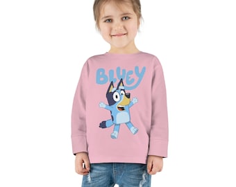 Camiseta de manga larga Bluey para niños pequeños