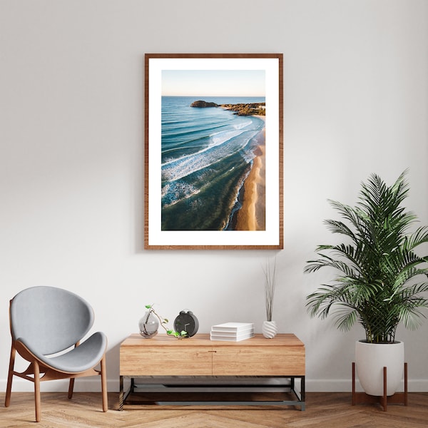 Cabarita Headland | Aerial Photography | Digital Download | Coastal Photography | Beach Print | Wall Art Decor | Australian Landscape |