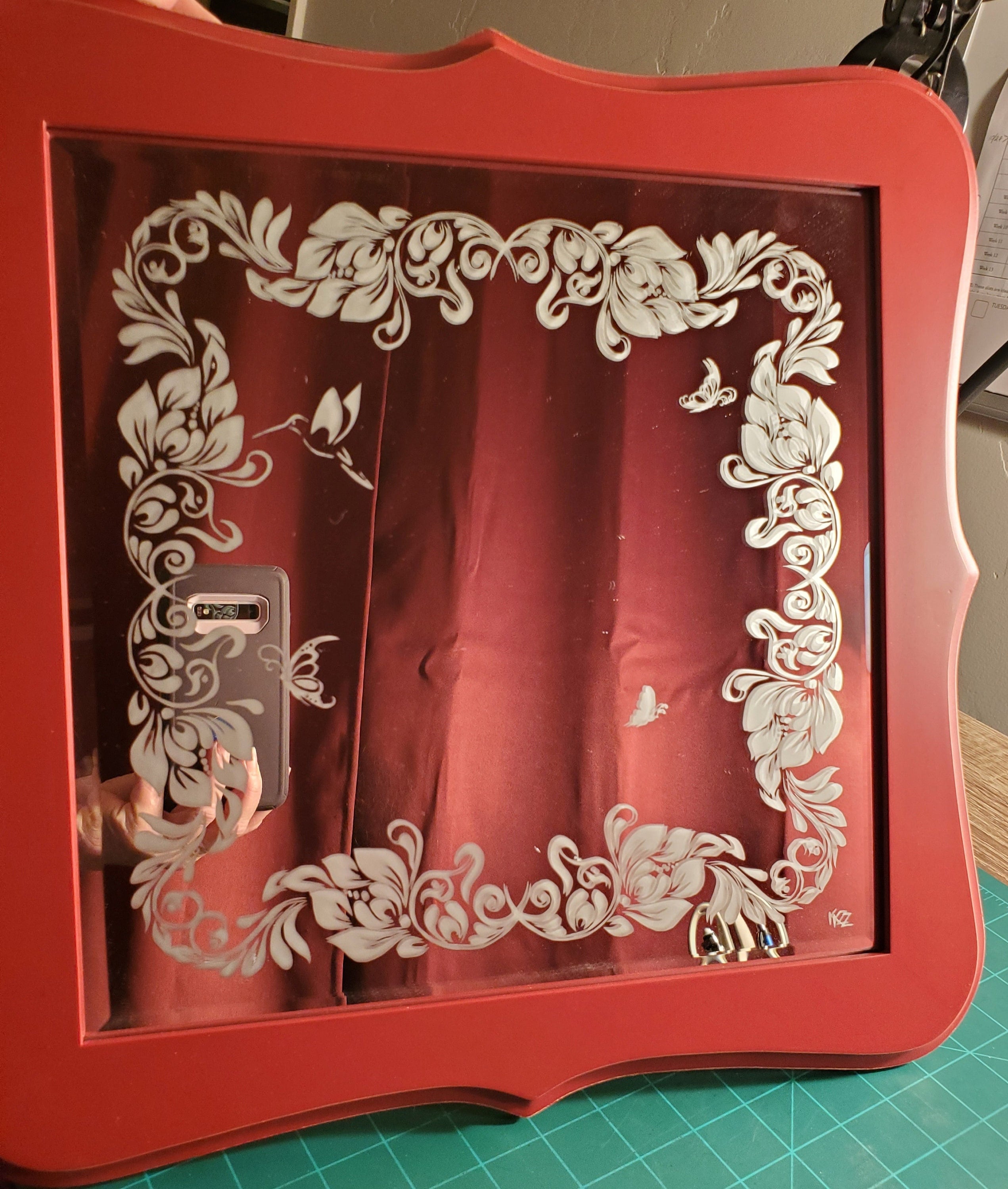 Mirror etching sale