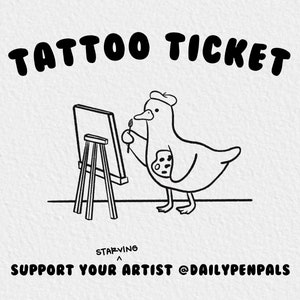Tattoo Ticket | art by dailypenpals