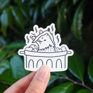 Trash Opossum Sticker | Waterproof Matte Vinyl Sticker