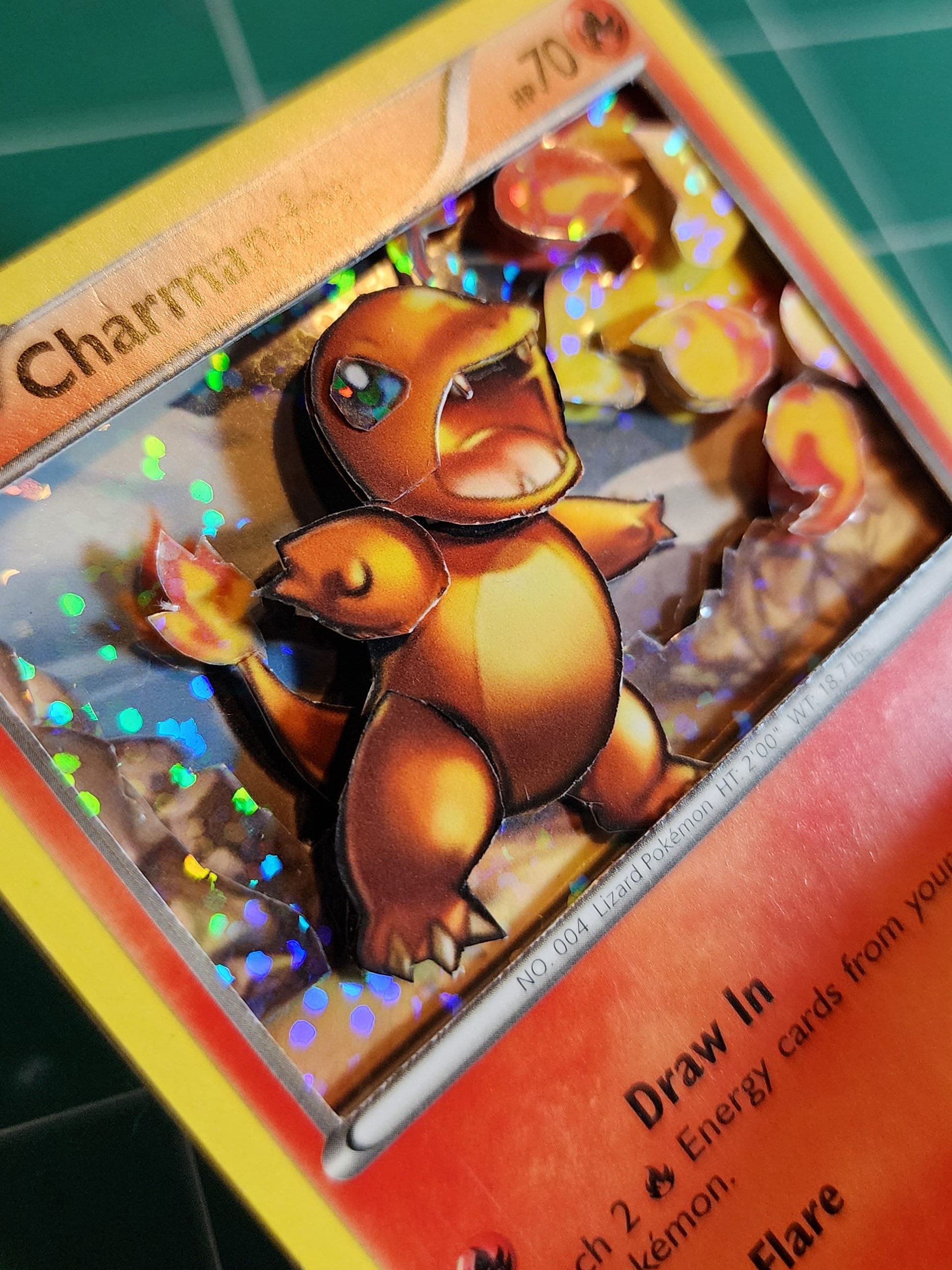3D Pokemon Card Detailed Paper Sculpture - Etsy
