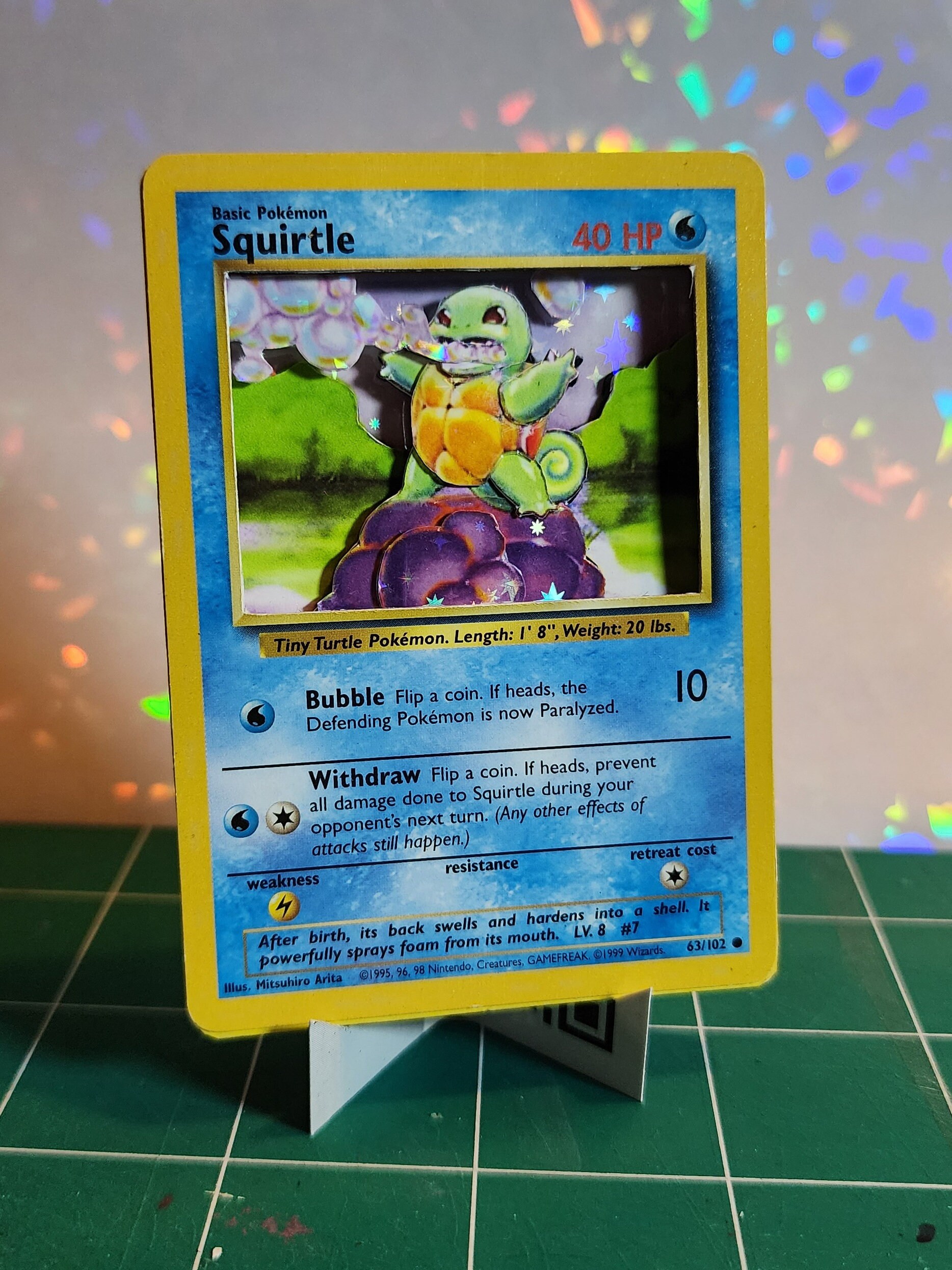 3D Pokemon Card - Choose Your Favorite: Bulbasaur, Pikachu, Charmander,  Squirtle - Handmade Paper Sculpture - Etsy