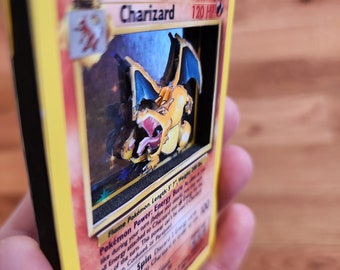 3D Charizard Card - Shadowbox - Etsy Denmark