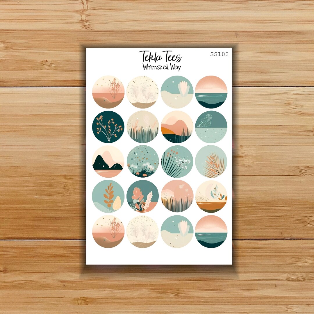 Sticker Sheet Bujo Sticker Cute Planner Sticker Bullet - Etsy