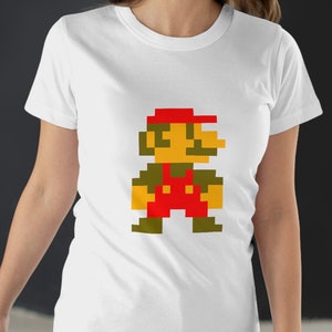 Women's Style T-Shirt Retro Mario NES T-shirt, NES Games, Retro Games