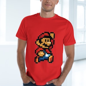 Men's Style T-Shirt Retro Mario, Super Mario 3 NES T-shirt, NES Games, Retro Games