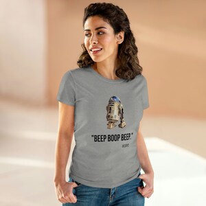 Women&#39;s R2-D2 Star Wars Shirt, Original Design, Funny Star Wars, Cute Shirts