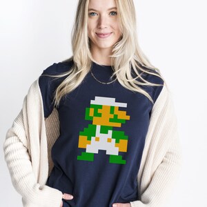 Women's Style T-Shirt Retro Luigi NES T-shirt, NES Games, Retro Games