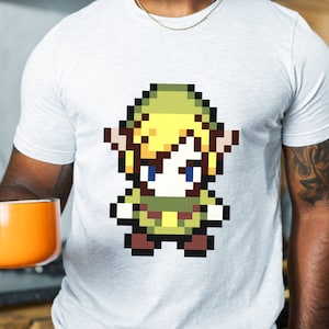 Men's Style T-Shirt Retro Legend of Zelda Link NES T-shirt, NES Games, Retro Games